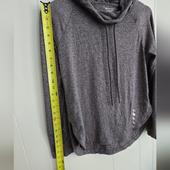 Athleta Gray Hooded Sweatshirt-Size S - Picture 5 of 7